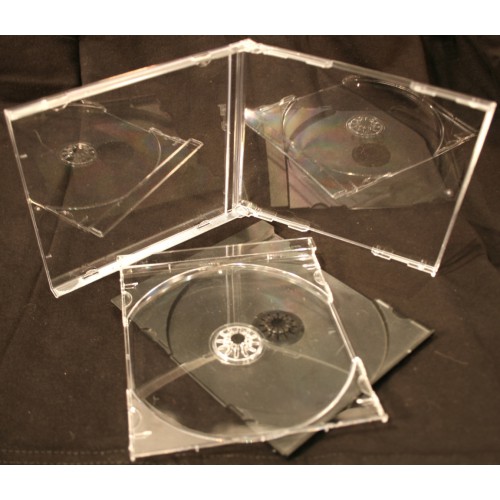 CD : pochettes et boitiers: Plateau cristal simple pour boitier CD standard  10 mm